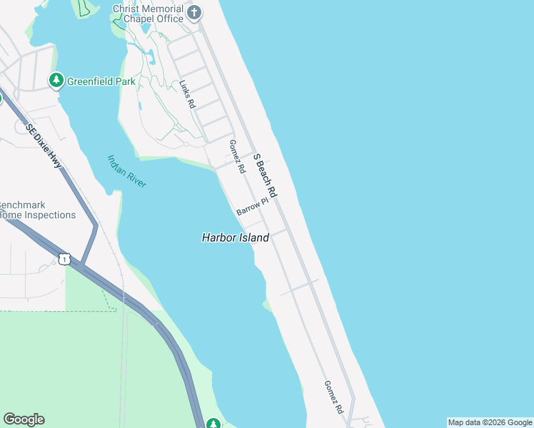 map of restaurants, bars, coffee shops, grocery stores, and more near 125 Reed Place in Hobe Sound