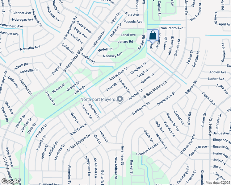 map of restaurants, bars, coffee shops, grocery stores, and more near 3491 Whitman Street in North Port