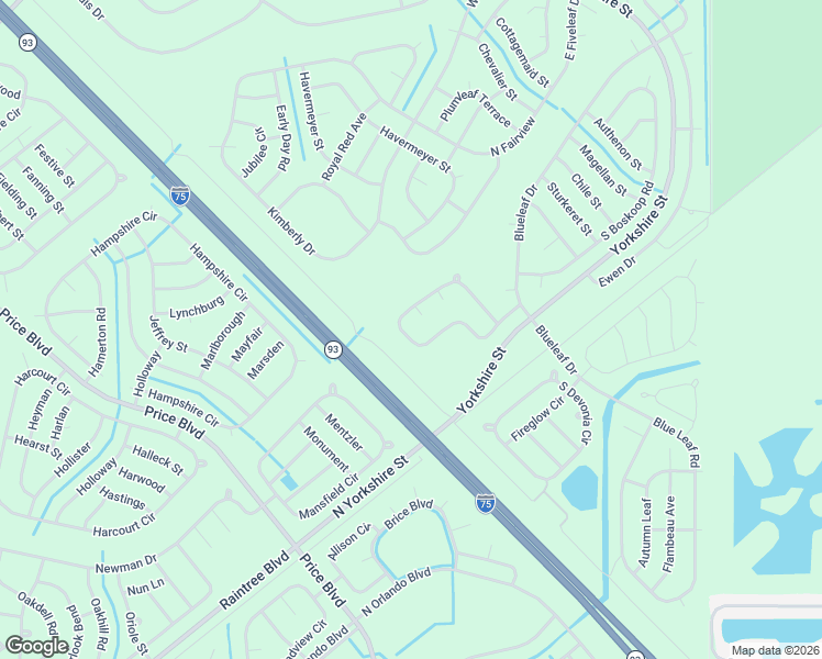 map of restaurants, bars, coffee shops, grocery stores, and more near West Fielders Road in North Port