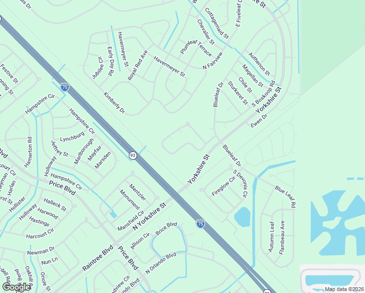 map of restaurants, bars, coffee shops, grocery stores, and more near West Fielders Road in North Port
