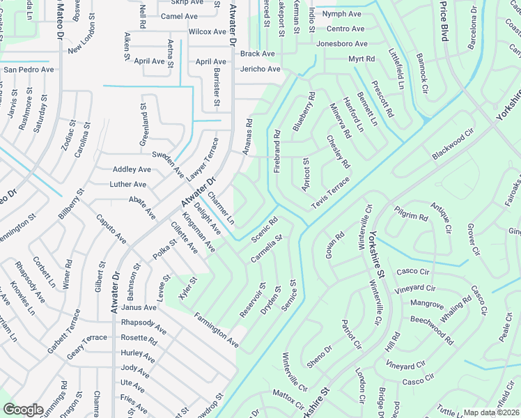 map of restaurants, bars, coffee shops, grocery stores, and more near 5351 Atwater Drive in North Port