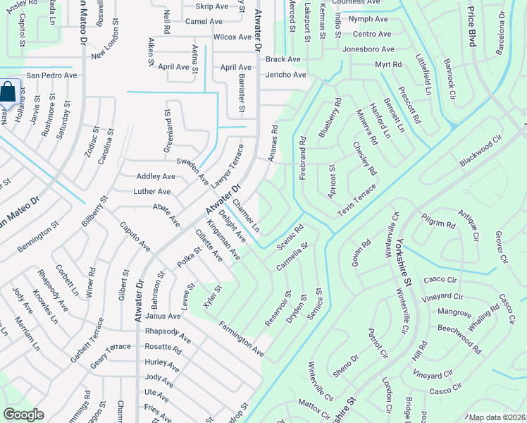 map of restaurants, bars, coffee shops, grocery stores, and more near 5144 Charmer Lane in North Port