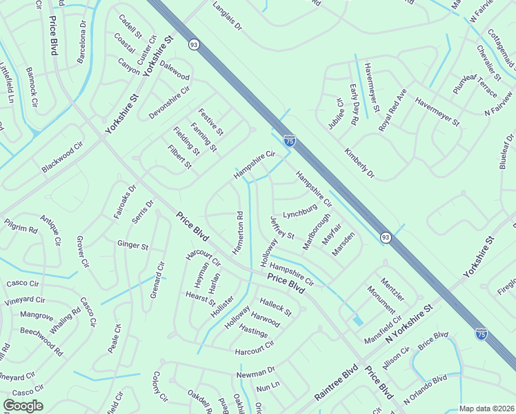 map of restaurants, bars, coffee shops, grocery stores, and more near Ironside Street in North Port