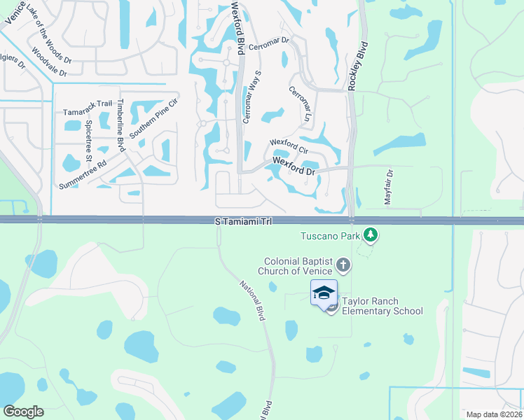 map of restaurants, bars, coffee shops, grocery stores, and more near 229 Wetherby Street in Venice