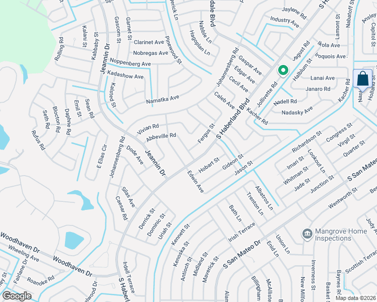map of restaurants, bars, coffee shops, grocery stores, and more near 3270 Vivian Road in North Port