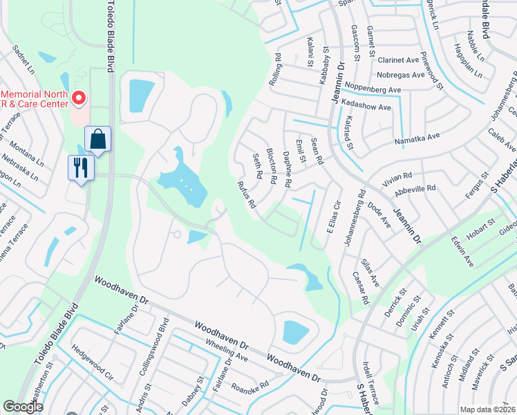 map of restaurants, bars, coffee shops, grocery stores, and more near 3161 Daphne Road in North Port