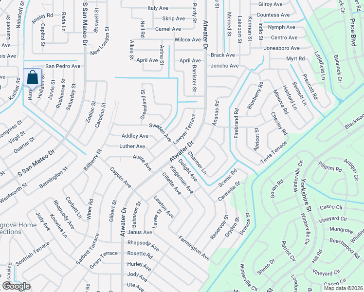 map of restaurants, bars, coffee shops, grocery stores, and more near 2660 Lawyer Terrace in North Port