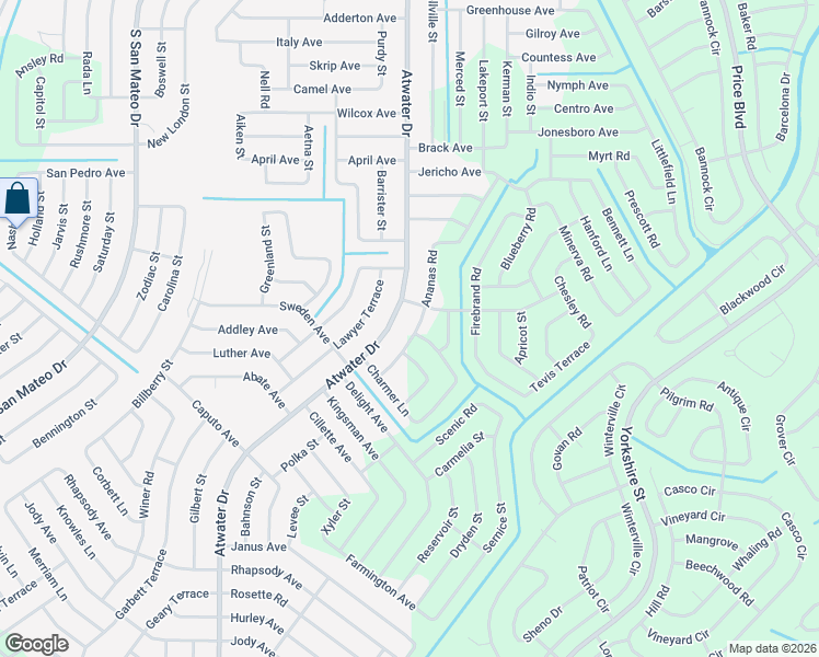map of restaurants, bars, coffee shops, grocery stores, and more near 2633 Ananas Road in North Port