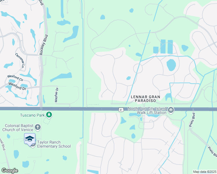 map of restaurants, bars, coffee shops, grocery stores, and more near 20186 Cristoforo Place in Venice