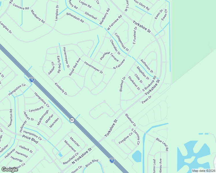 map of restaurants, bars, coffee shops, grocery stores, and more near 7898 Conbow Place in North Port