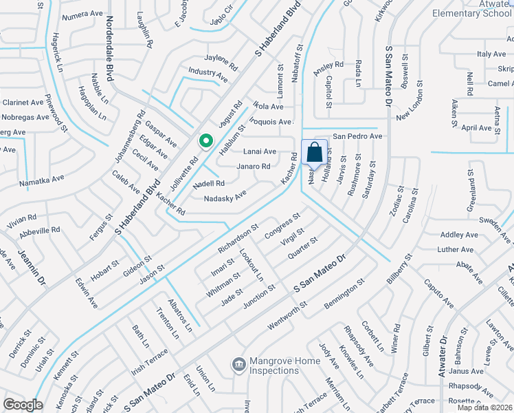 map of restaurants, bars, coffee shops, grocery stores, and more near 3261 Richardson Street in North Port
