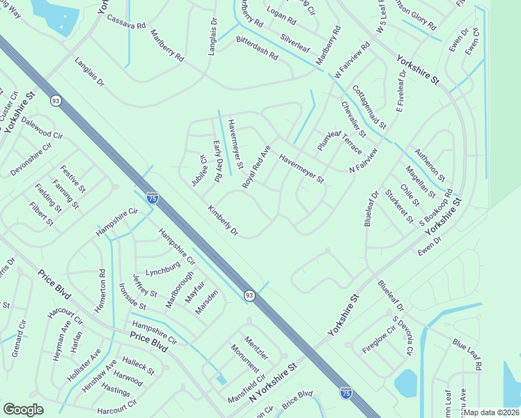 map of restaurants, bars, coffee shops, grocery stores, and more near Hiawatha Terrace in North Port