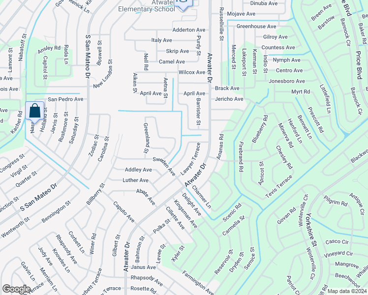 map of restaurants, bars, coffee shops, grocery stores, and more near 2583 Wilburn Terrace in North Port