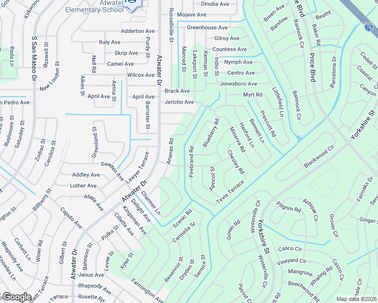 map of restaurants, bars, coffee shops, grocery stores, and more near 5138 Allamanda Avenue in North Port