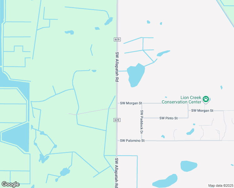 map of restaurants, bars, coffee shops, grocery stores, and more near County Road 609 in Indiantown