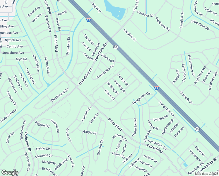 map of restaurants, bars, coffee shops, grocery stores, and more near 6356 Fielding Street in North Port