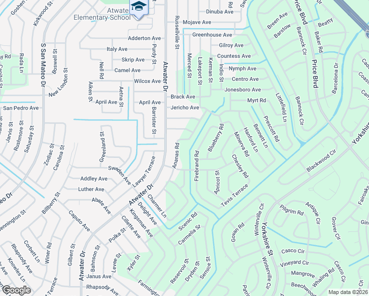 map of restaurants, bars, coffee shops, grocery stores, and more near 2321 Firebrand Road in North Port