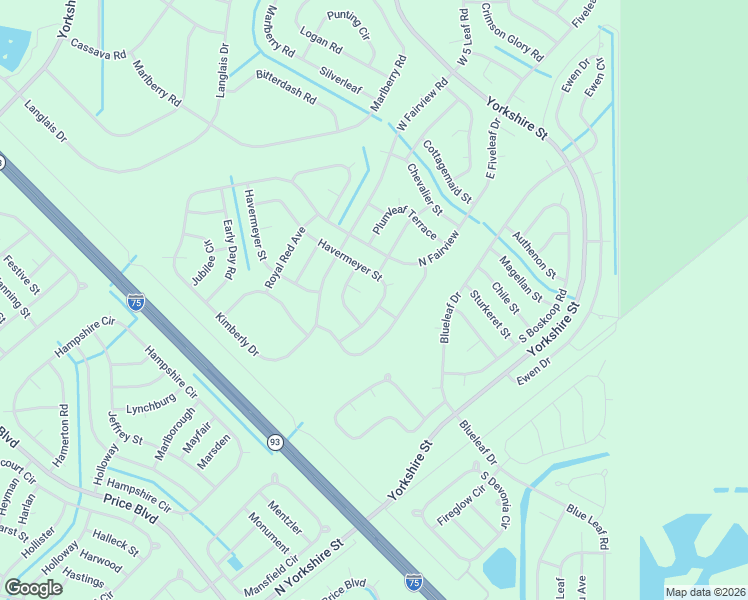 map of restaurants, bars, coffee shops, grocery stores, and more near Rimu Court in North Port