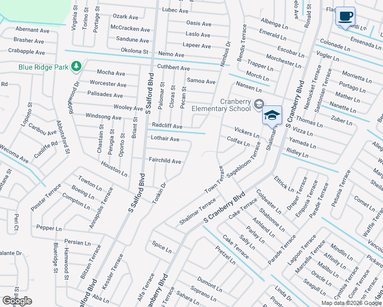 map of restaurants, bars, coffee shops, grocery stores, and more near 3707 Champagne Avenue in North Port