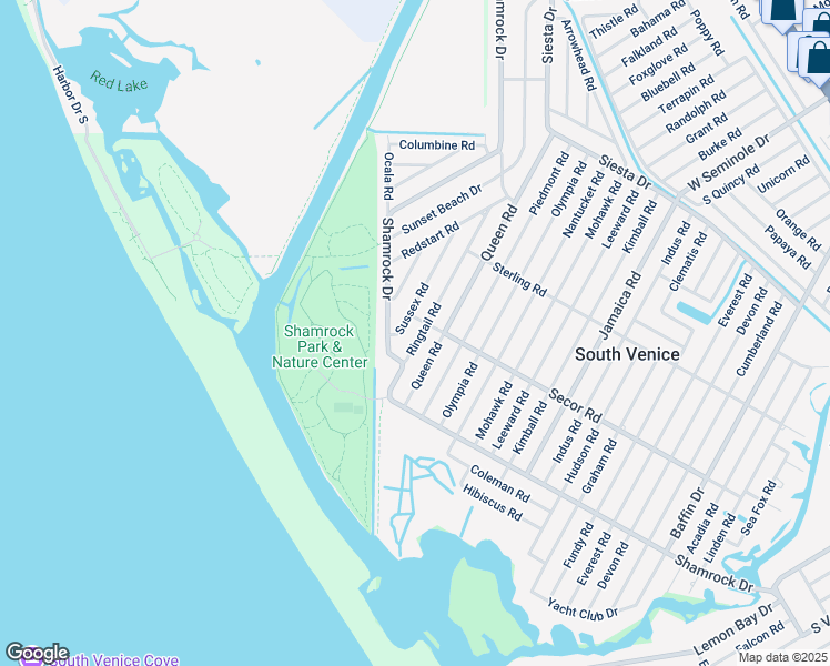 map of restaurants, bars, coffee shops, grocery stores, and more near 1488 Ringtail Road in Venice