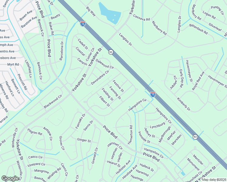map of restaurants, bars, coffee shops, grocery stores, and more near Feastive in North Port