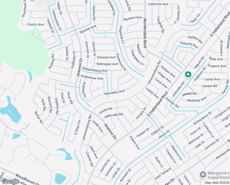 map of restaurants, bars, coffee shops, grocery stores, and more near 1849 Namatka Avenue in North Port