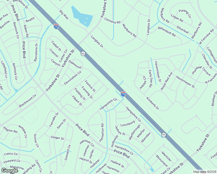 map of restaurants, bars, coffee shops, grocery stores, and more near Dalewood in North Port