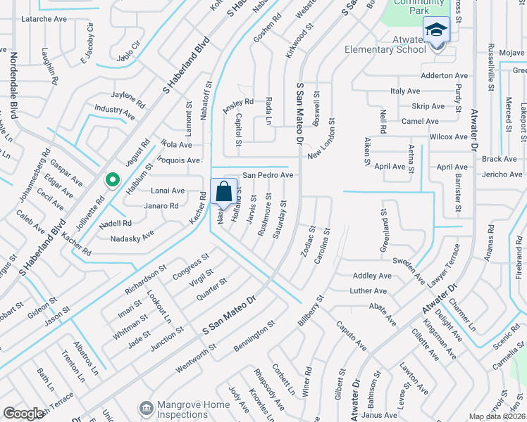map of restaurants, bars, coffee shops, grocery stores, and more near 2285 Jarvis Street in North Port