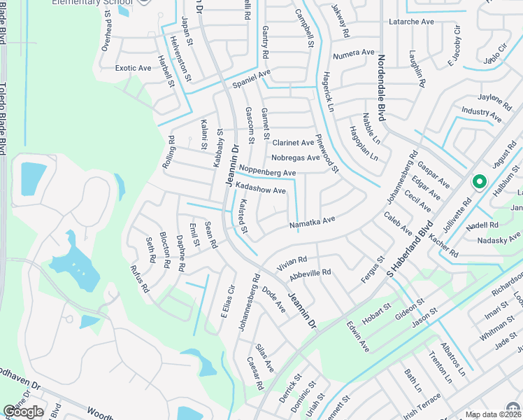 map of restaurants, bars, coffee shops, grocery stores, and more near 2740 Kalsted Street in North Port