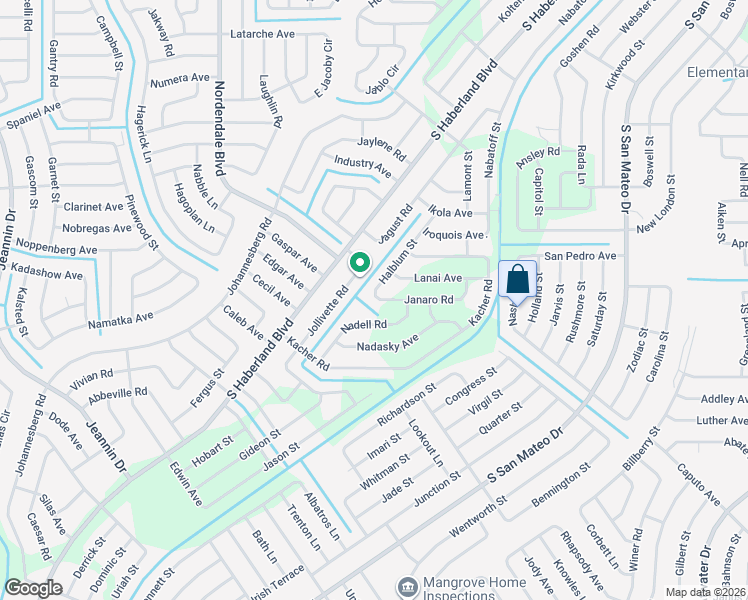 map of restaurants, bars, coffee shops, grocery stores, and more near 2338 Halblum Street in North Port