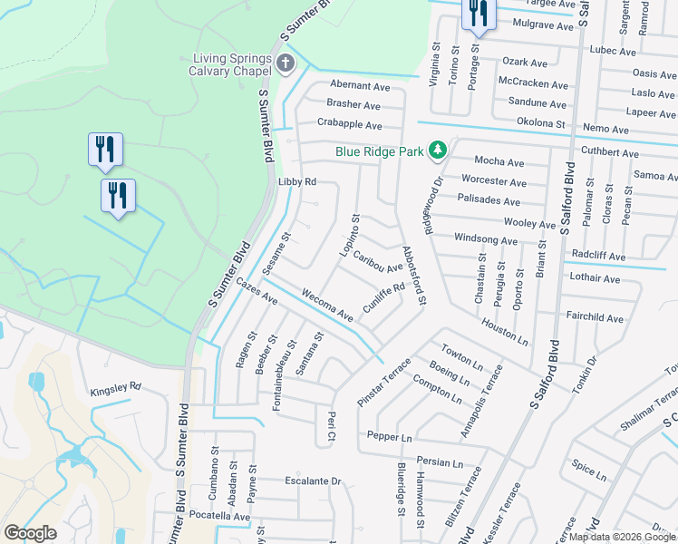 map of restaurants, bars, coffee shops, grocery stores, and more near 4678 Aldovin Avenue in North Port