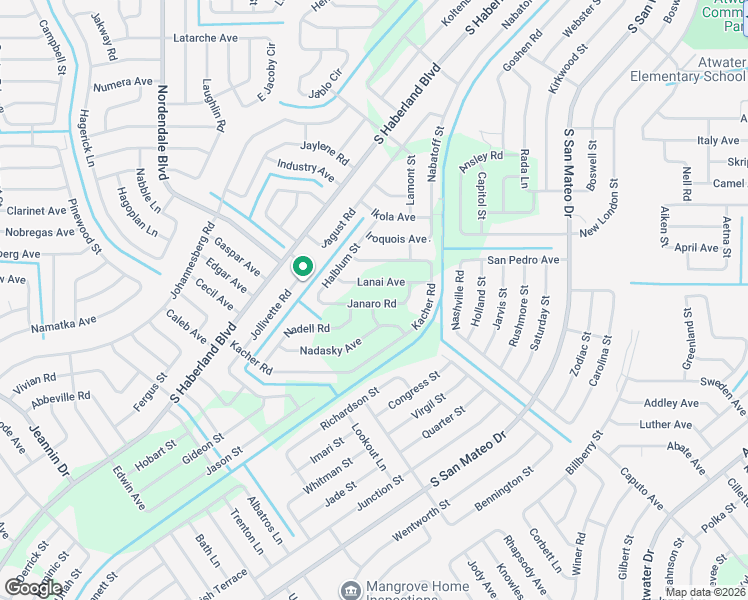 map of restaurants, bars, coffee shops, grocery stores, and more near Janaro Road in North Port