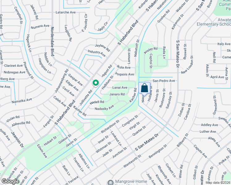 map of restaurants, bars, coffee shops, grocery stores, and more near Janaro Road in North Port
