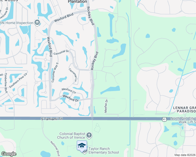 map of restaurants, bars, coffee shops, grocery stores, and more near 334 Saint George Court in Venice