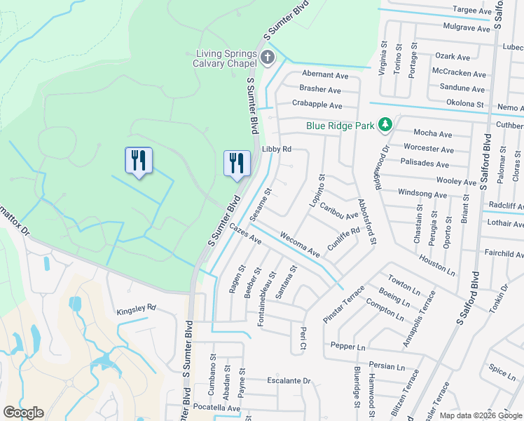 map of restaurants, bars, coffee shops, grocery stores, and more near 4458 Libby Rd in North Port