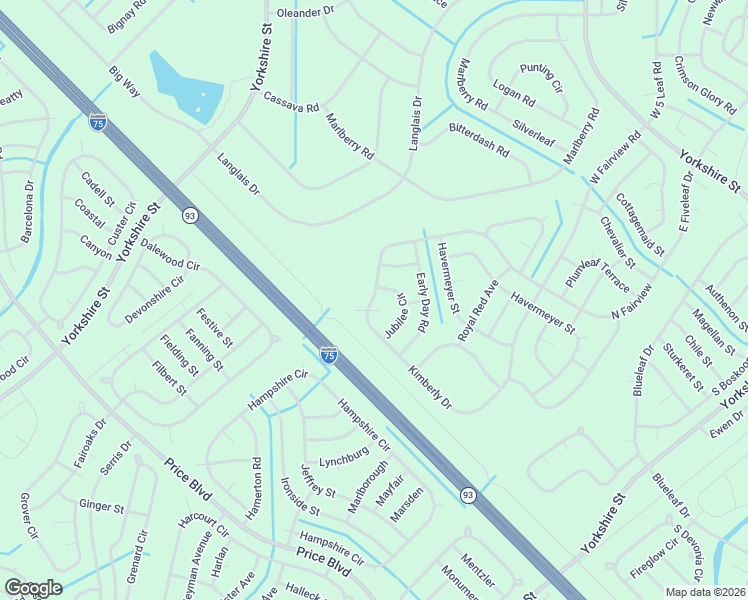 map of restaurants, bars, coffee shops, grocery stores, and more near Sandal Court in North Port