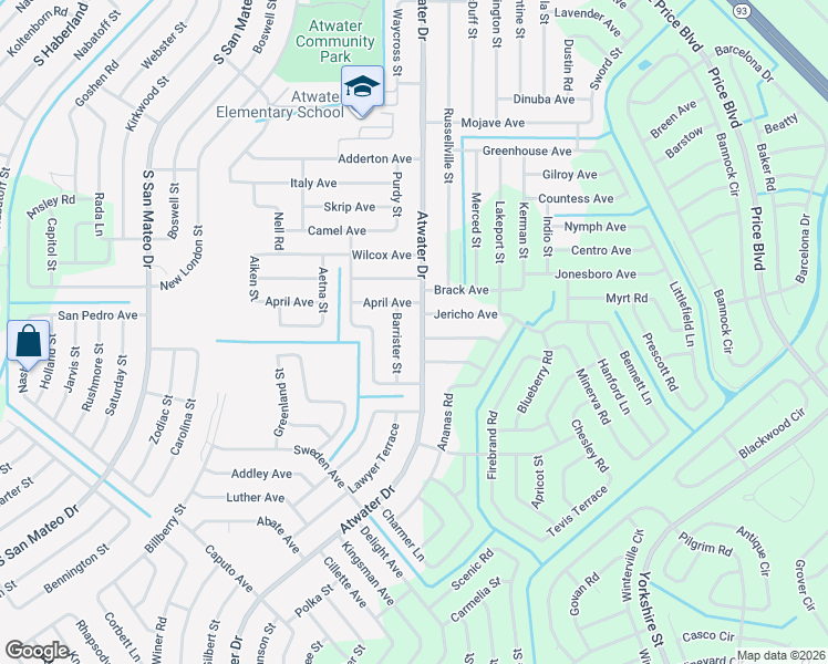 map of restaurants, bars, coffee shops, grocery stores, and more near 5004 Bonnet Avenue in North Port