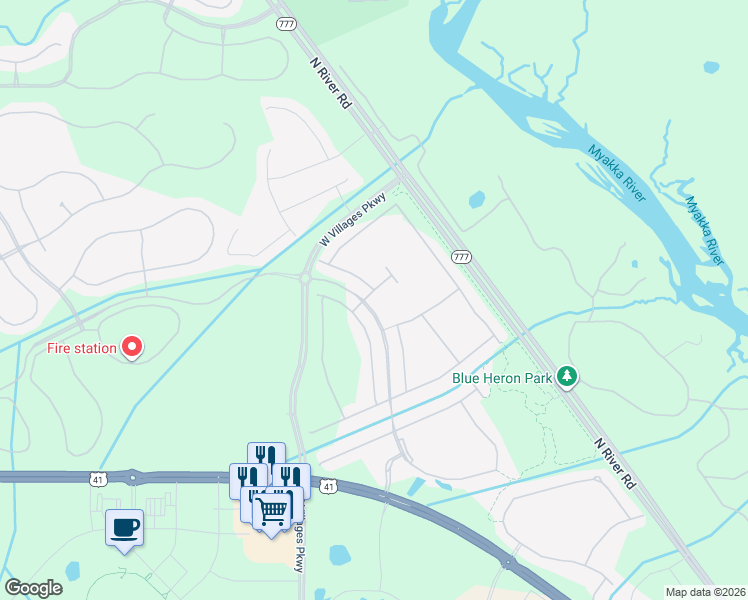 map of restaurants, bars, coffee shops, grocery stores, and more near Unnamed Road in Venice