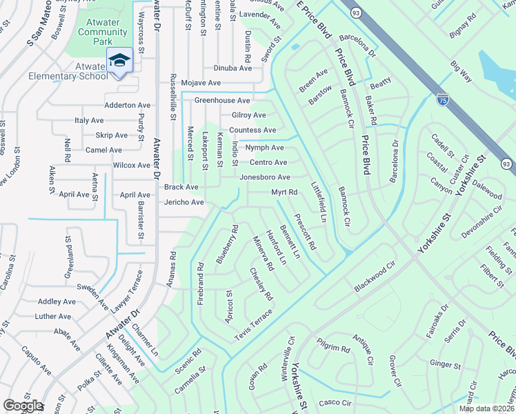map of restaurants, bars, coffee shops, grocery stores, and more near 5668 Jericho Avenue in North Port