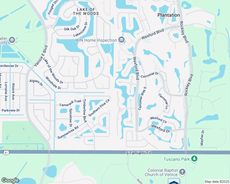 map of restaurants, bars, coffee shops, grocery stores, and more near 246 Southampton Lane in Venice
