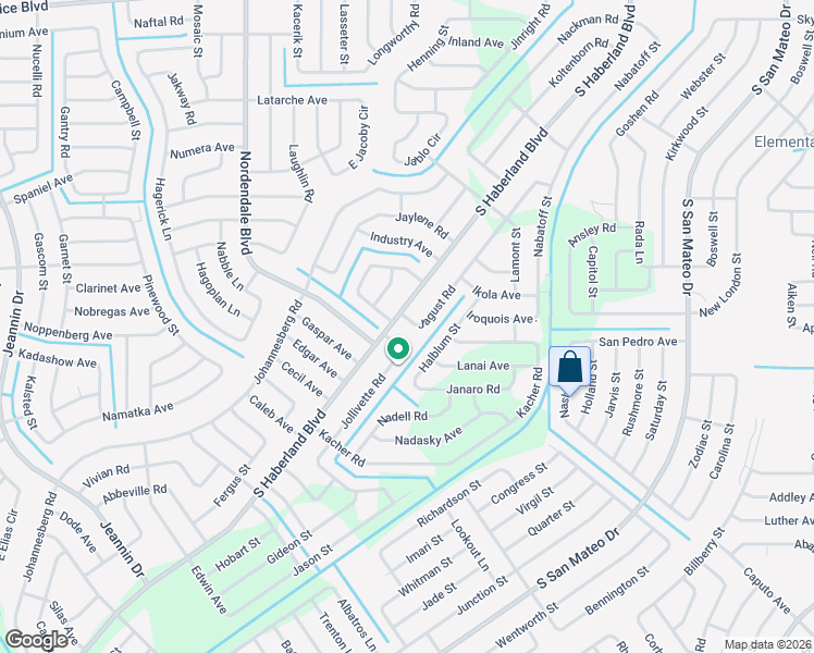 map of restaurants, bars, coffee shops, grocery stores, and more near 2510 Jollivette Road in North Port