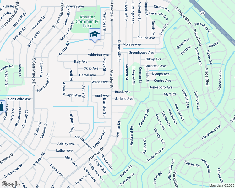 map of restaurants, bars, coffee shops, grocery stores, and more near 5067 Brack Avenue in North Port