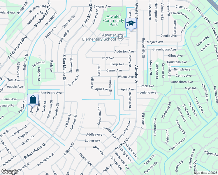 map of restaurants, bars, coffee shops, grocery stores, and more near 4667 Laskey Avenue in North Port