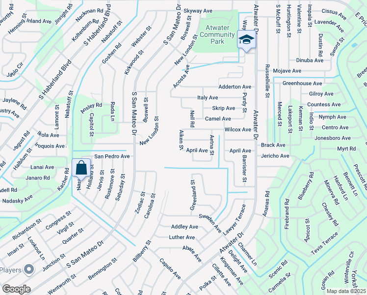 map of restaurants, bars, coffee shops, grocery stores, and more near 4606 Laskey Avenue in North Port