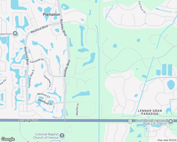 map of restaurants, bars, coffee shops, grocery stores, and more near 428 Tremingham Way in Venice