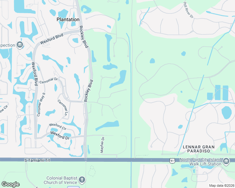 map of restaurants, bars, coffee shops, grocery stores, and more near 428 Tremingham Way in Venice