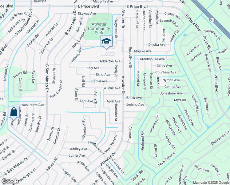 map of restaurants, bars, coffee shops, grocery stores, and more near 4920 Ageman Avenue in North Port