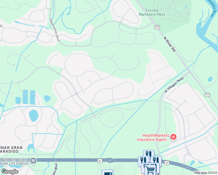 map of restaurants, bars, coffee shops, grocery stores, and more near 20604 Prego Place in Venice