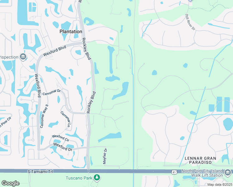 map of restaurants, bars, coffee shops, grocery stores, and more near 433 Tremingham Way in Venice
