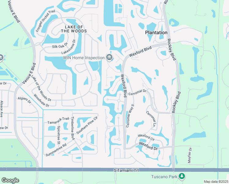 map of restaurants, bars, coffee shops, grocery stores, and more near 408 Devonshire Lane in Venice